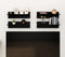 vidaXL - Wandschappen - 4 - st - 60x11,5x18 - cm - bewerkt - hout - hoogglans - zwart