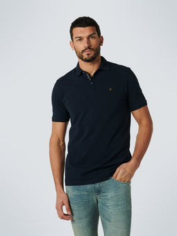 No Excess - Polo - Garment dyed look - Donkerblauw