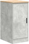 vidaXL - Garagekast - 40x51x85 - cm - massief - grenenhout - betongrijs