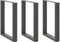 vidaXL - Salontafelpoten - 3 - st - U-vormig - 70x(72-73) - cm - staal - antraciet