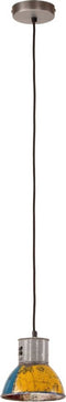 vidaXL Hanglamp rond 25 W E27 48 cm zilverkleurig