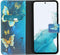 iMoshion Hoesje Geschikt voor Samsung Galaxy A54 (5G) Hoesje Met Pasjeshouder - iMoshion Design Softcase Bookcase - Blauw / Blue Butterfly