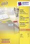 Avery ILK - Gekleurde Etiketten 105 x 37 mm - Permanent klevend - Geel (100 vel)