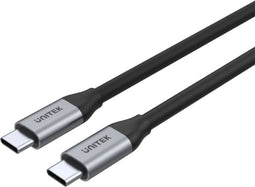 Unitek C14082ABK - USB C Kabel - 1 m USB 3.2 Gen 2 10000 Mbit/s 100 W - Zwart