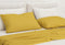 Zohome Kussensloop Satinado - Kussenhoes van 40x80 cm - Set van 2 stuks - 100% Katoen-Satijn - Grijs