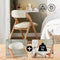 SoBuy FST92-Wx2 - Klapstoel Set van 2 - Opvouwbaar met Zitkussen - Wit (2 stuks)