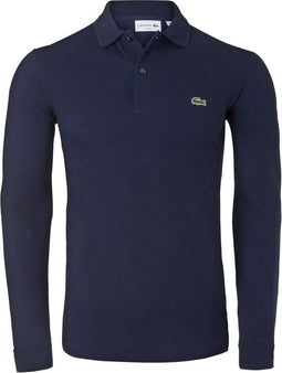 Lacoste Classic Fit Piqué Polo - Heren - Slim-Fit - Donkerblauw (S)