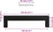 vidaXL - Handvatten - 10 - st - 128 - mm - roestvrij - staal - zwart