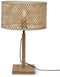 GOOD&MOJO Tafellamp Java - Bamboe - Ø32x38cm - Modern