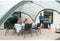 Coleman Event Shelter L - Partytent 3.65 x 3.65 m - 100% waterdicht - UVGuard SPF 50 - Groen/grijs