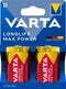 Varta 04720 101 422 - Batterij LR20 Alkaline 1,5 V - Geel (2 stuks)