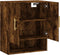 vidaXL - Wandkast - 60x31x70 - cm - bewerkt - hout - gerookt - eikenkleurig