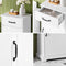 SoBuy BZR207-W - Badkamermeubel - Opbergkast met lade en open planken - Wit 42 x 30 x 93 cm