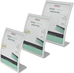 Deflecto 2305WEU Follderhouder (tafelmodel) Voor papierformaat: DIN A5 staand Wit, Transparant 1 stuk(s)