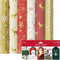 Kerstpapier Set - 8 Rollen 200 cm x 70 cm - Inclusief 40 Luxe Labels - Multikleur