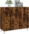 vidaXL - Dressoir - 90x34x80 - cm - bewerkt - hout - gerookt - eikenkleurig