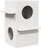 vidaXL - Kattenhuis - 43x43x60 - cm - massief - grenenhout - wit