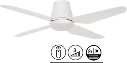 Plafondventilator Aria Wit Coastal Led Afstandsbediening Ø 122cm