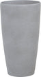 ABDERA - Bloempot set van 2 - Lichtgrijs - Groot - Stenenmix