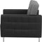 ABERDEEN - Chesterfield fauteuil - Zwart - Polyester