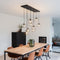 Atmooz - Hanglamp Noury - Industrieel - Woonkamer / Slaapkamer / Eetkamer - Plafondlamp - Zwart - Hoogte 130cm - Metaal