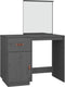 vidaXL - Kaptafel - 95x50x134 - cm - massief - grenenhout - grijs