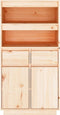 vidaXL - Hoge - kast - 60x40x116,5 - cm - massief - grenenhout