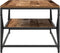 vidaXL - Salontafel - met - Plank - - - Gerecycled - Hout, - 90x50x40 - cm