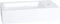 Differnz Force - Fontein - Keramiek met kraangat rechts - Glans wit - 40 x 22 x 11.5 cm