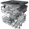 Whirlpool W0ID751AX - Inbouw vaatwasser 60cm - 10 programma's 14 couverts 41 dB(A) RVS
