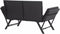 vidaXL - Tuinbank - met - kussens - 176 - cm - poly - rattan - zwart