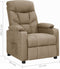 vidaXL Leunstoel stof taupe