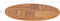 vidaXL - Tafelblad - rond - 2,5 - cm - 70 - cm - massief - teakhout