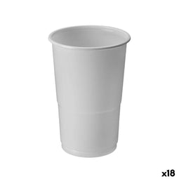 Glazenset Algon Wit 250 ml 50 Onderdelen (18 Stuks)