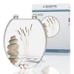 SCHÜTTE WC-Bril 80022 BALANCE - MDF-Hout - RVS-Scharnieren - Belastbaar tot 175 kg - Decor - 3-zijdige Print