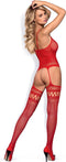 Obsessive - Bodystocking F214 Rood S/M/L