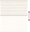 vidaXL - Zebra - rolgordijn - 135x150 - cm - stofbreedte - 130,9 - cm - marmerbeige