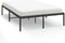 vidaXL - Bedframe - metaal - zwart - 135x190 - cm