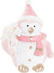 Kerstversiering DKD Home Decor Hars Sneeuwpop (3,5 x 2,5 x 4 cm) (4 Stuks)
