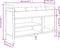 vidaXL - Schoenenbank - 85,5x32x57,5 - cm - bewerkt - hout - zwart