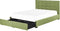 ROCHELLE - Bed opbergruimte - Groen - 180 x 200 cm - Polyester