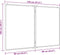 vidaXL Whiteboard magnetisch inklapbaar 120x100x1,7 cm aluminium