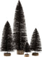 J-Line decoratie Kerstboom - polyresin - glitter/zwart - large