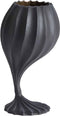 Light & Living Vaas Mikie - Zwart - 19x19x36cm - Modern