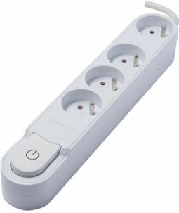 Chacon Design multistekkerdoos 4 x 16A met schakelaar, 3m, wit
