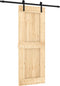 vidaXL - Schuifdeur - met - beslag - 80x210 - cm - massief - grenenhout