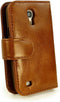 Tuff-Luv Samsung Galaxy S4 Mini - Wallet Case - Echt leer - Bruin