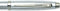 Sheaffer vulpen - 100 - geborsteld en gepolijst chroom - penpunt M - inclusief convertor voor vulling - SF-E0930653