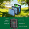 Solar Lichtgordijn, 1m×1m 100LED Kerstverlichting voor Binnen en Buiten, 8 Standen, IP65 Waterdicht