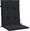 vidaXL - Stoelkussens - 2 - st - lage - rug - ruitpatroon - stof - zwart